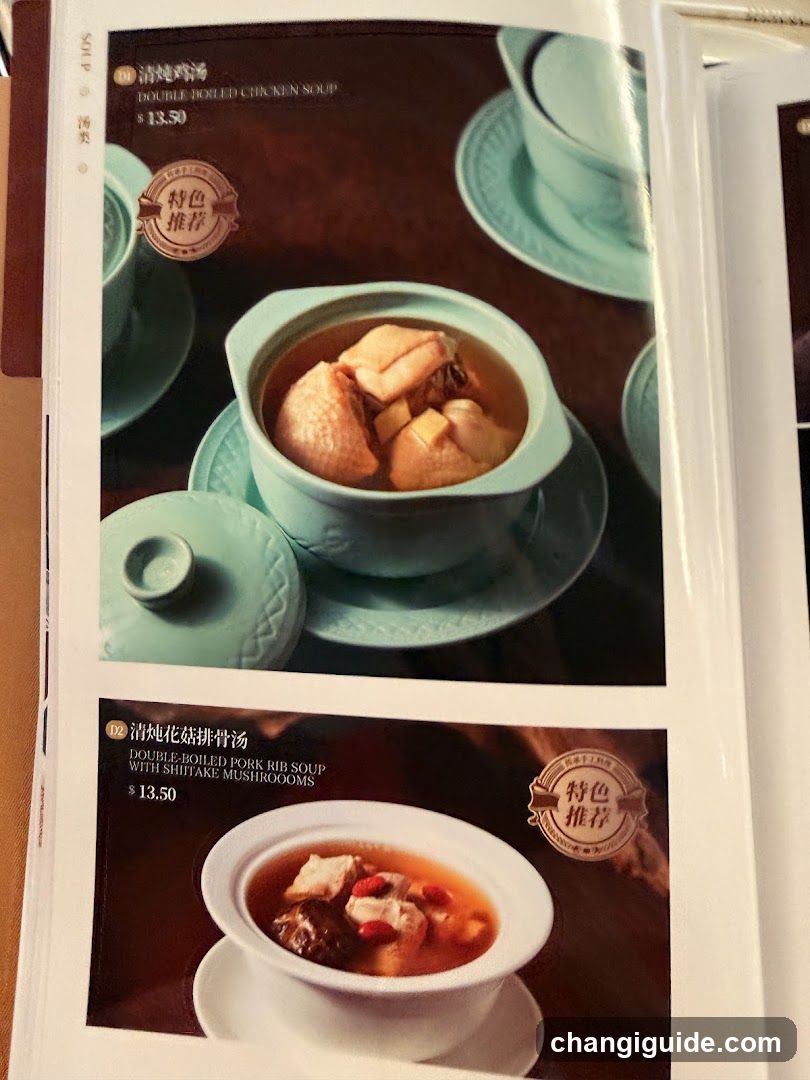 Soup Menu Page