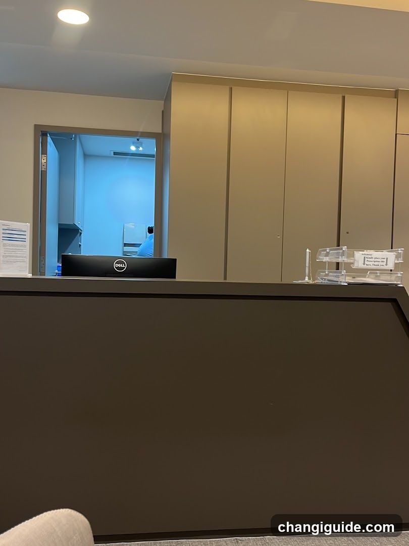 Reception Desk Interior View