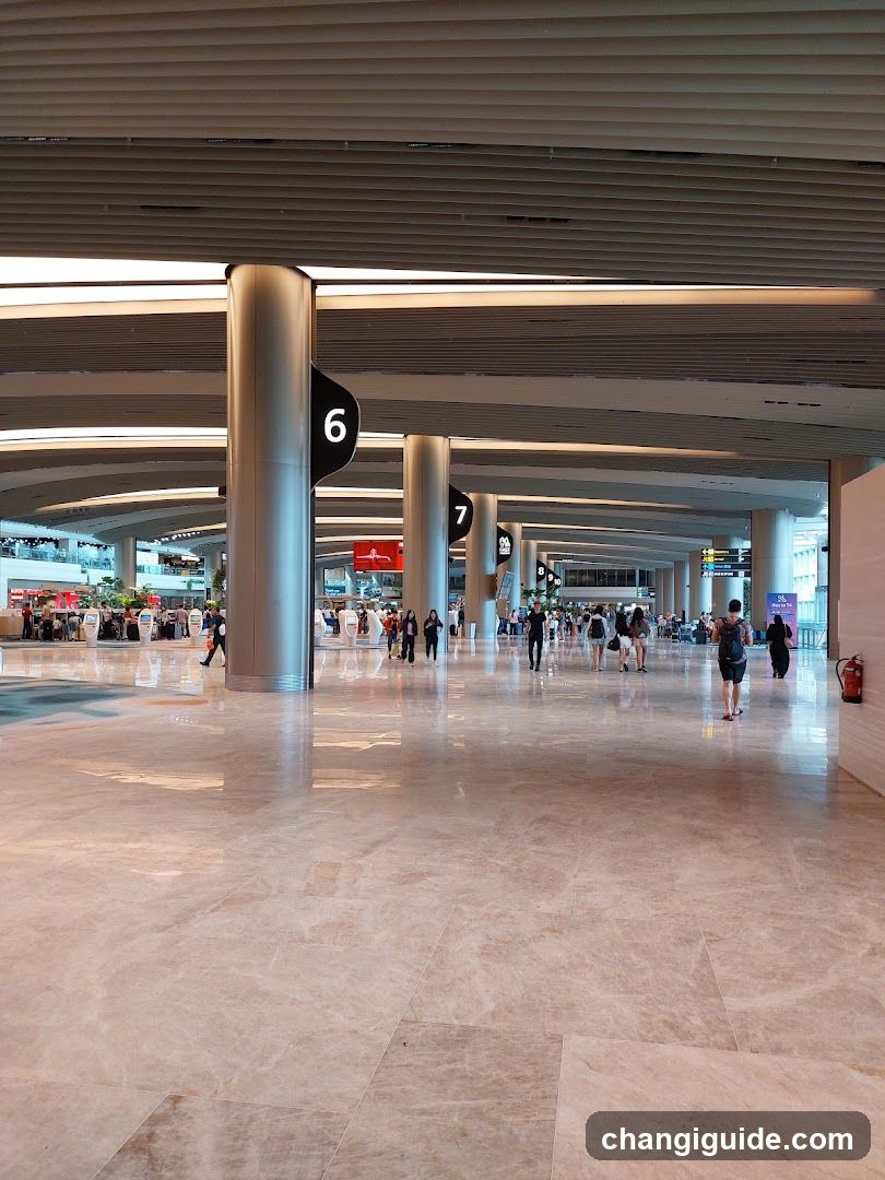 Airport Terminal Hallway