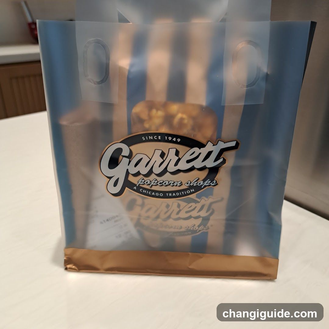 Garrett Popcorn Shops bag