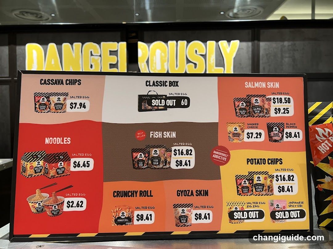 Dangerously Menu Board