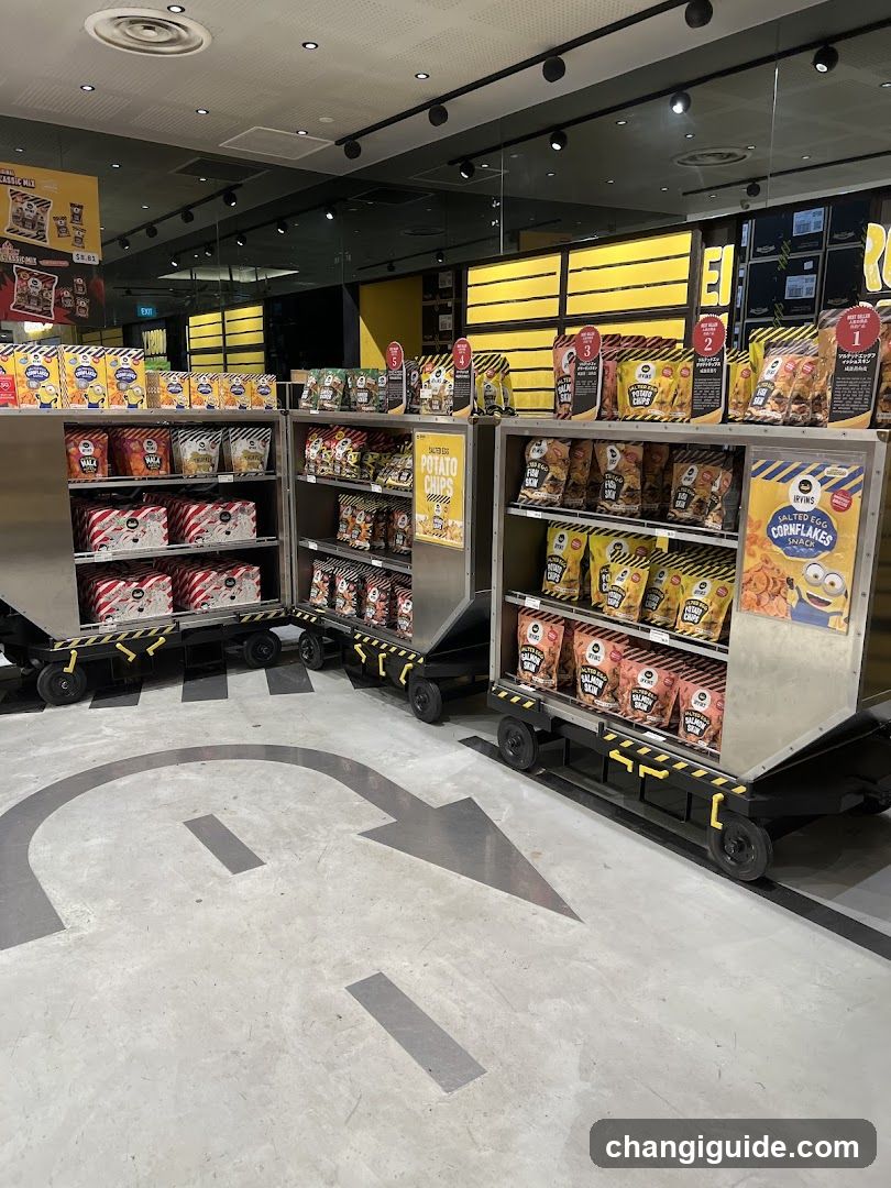 Snack Display in Store Interior