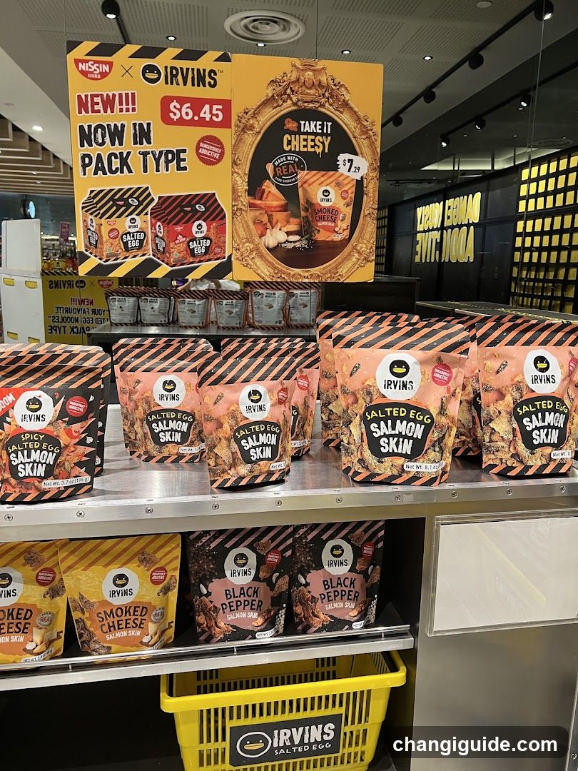 Irvins Salted Egg Salmon Skin Display