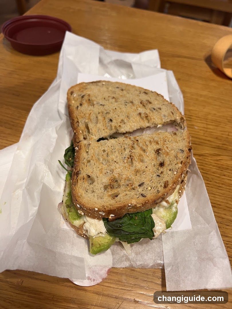 Avocado and Spinach Sandwich