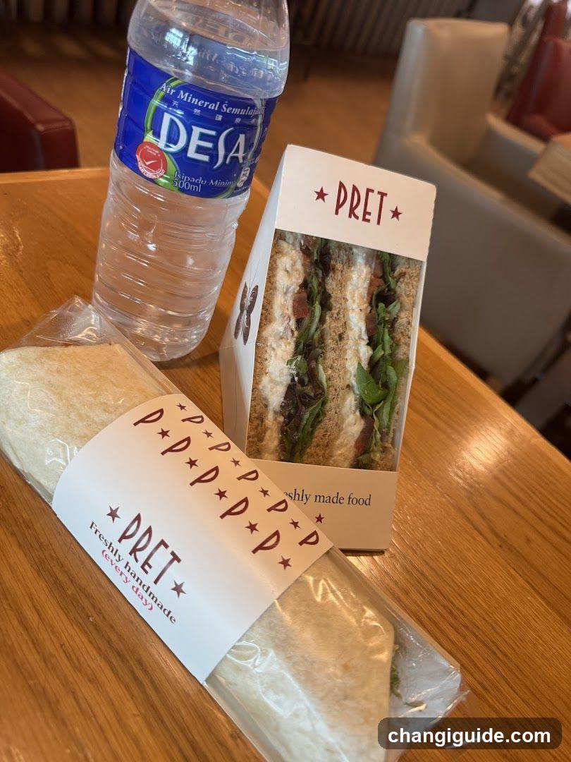 Pret A Manger Food and Water Bottle