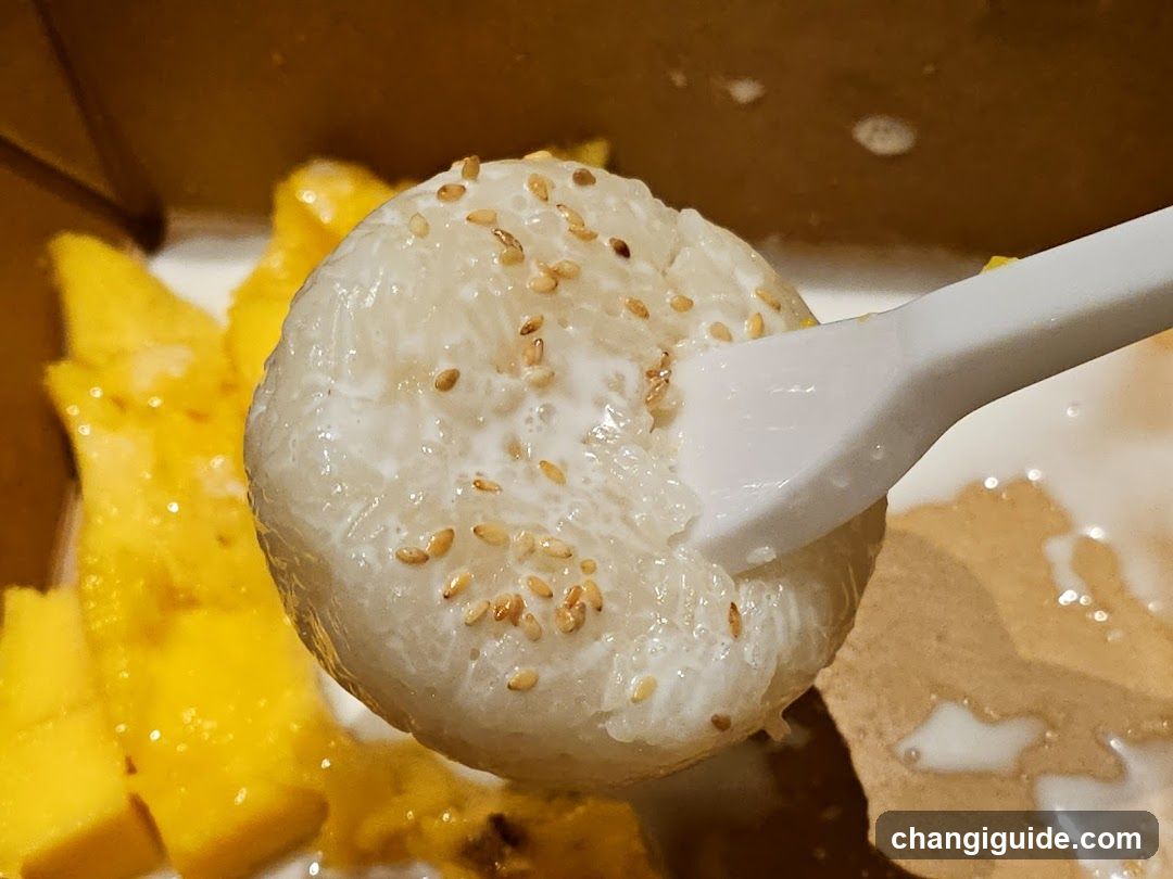 Mango Sticky Rice with Sesame Seeds
