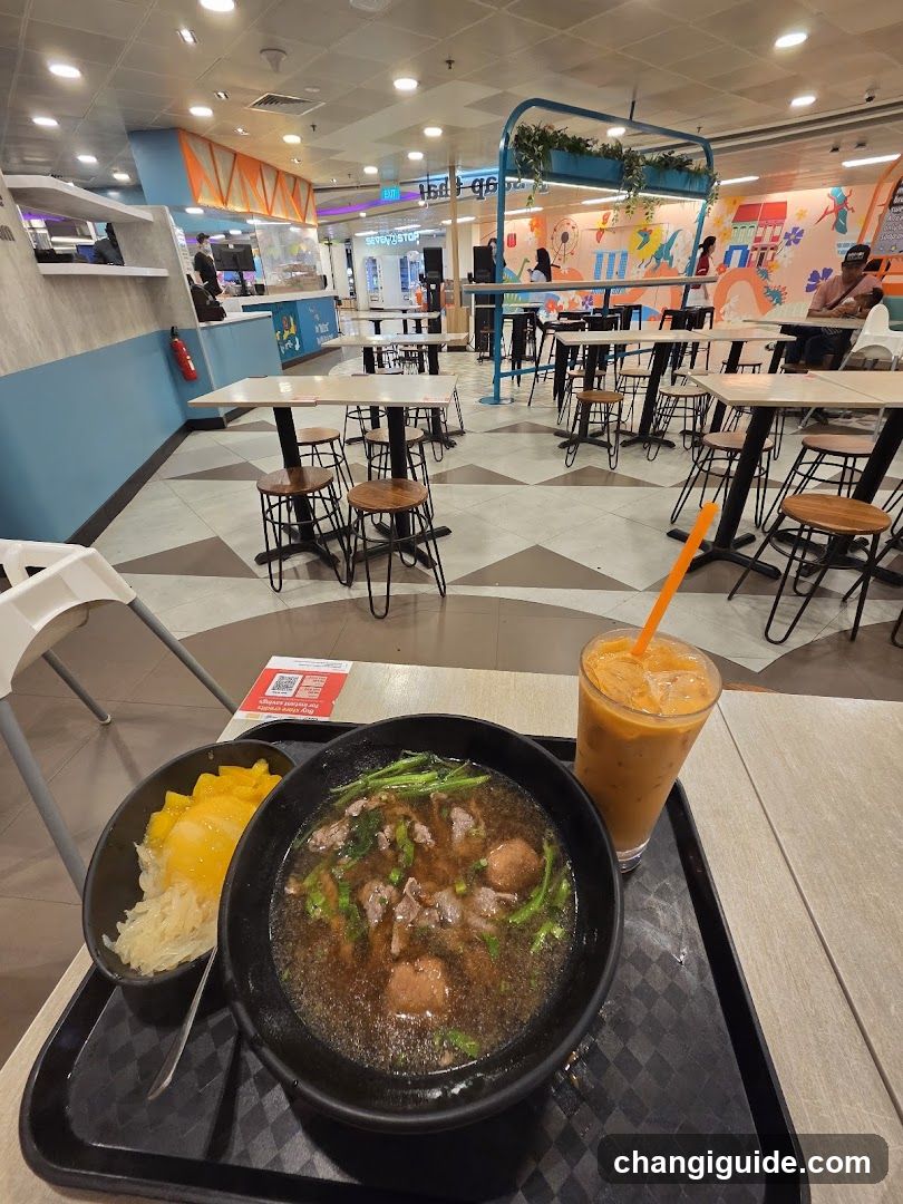 Food Tray in Food Court