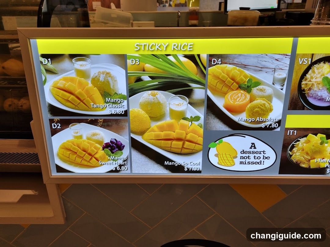 Sticky Rice Menu Board