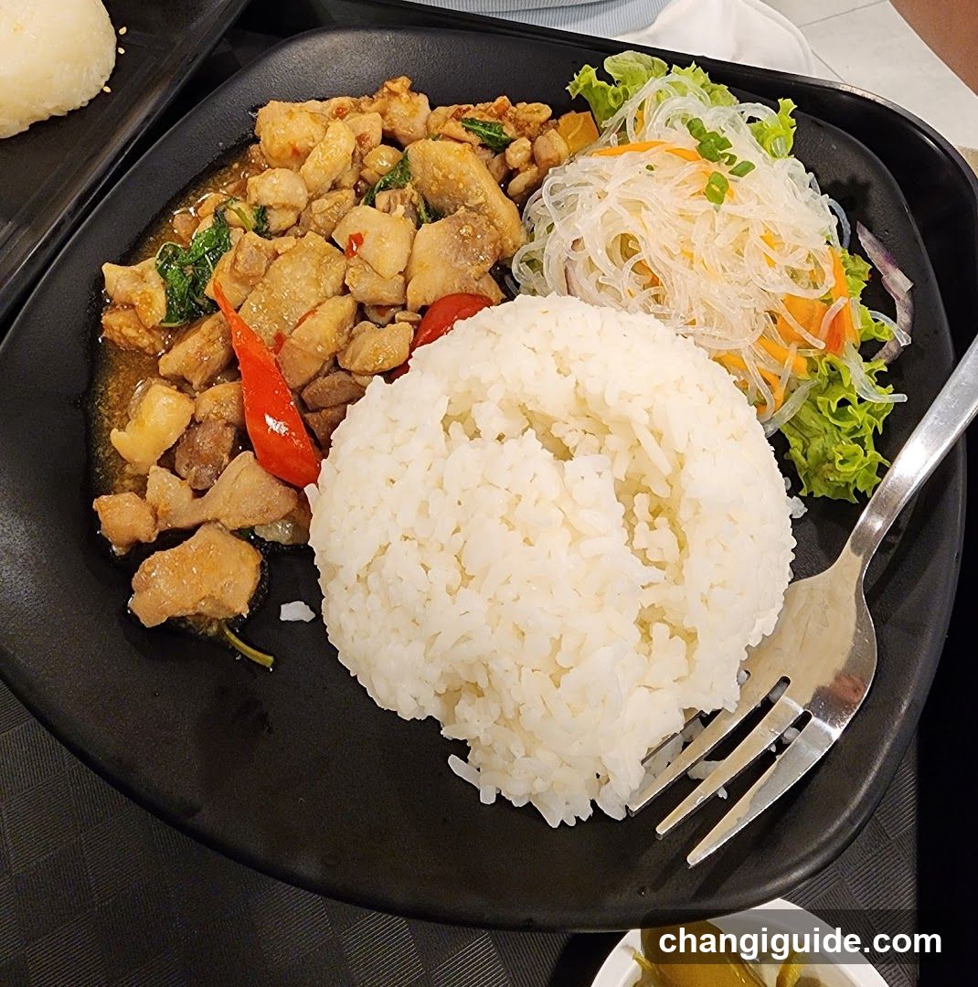 Thai-style stir-fry rice bowl