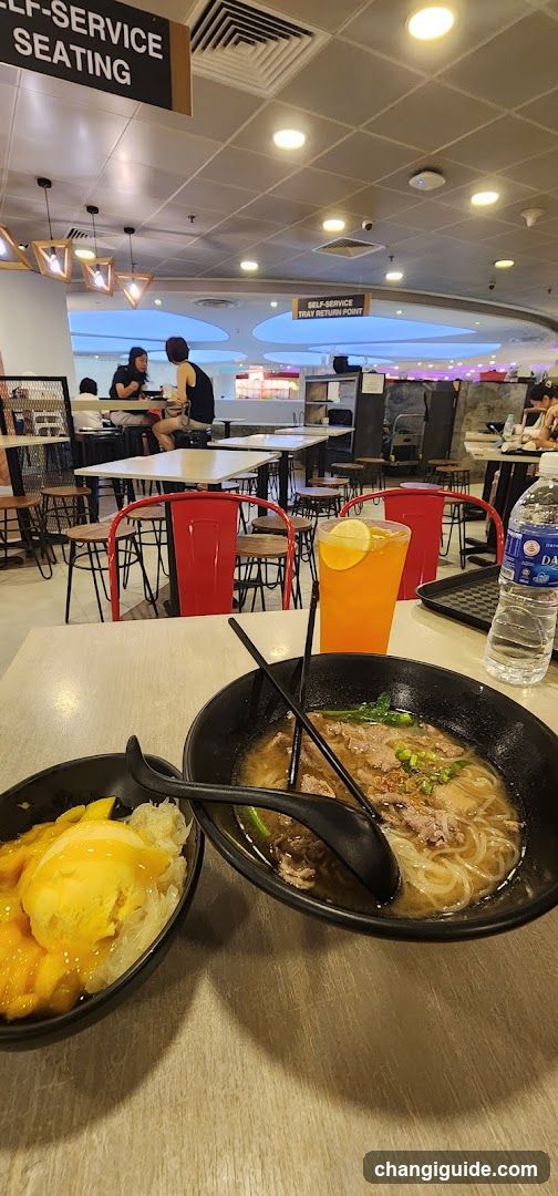 Food and Drink in a Restaurant Interior