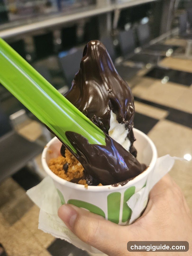 Chocolate Ice Cream with Cookie Crumble