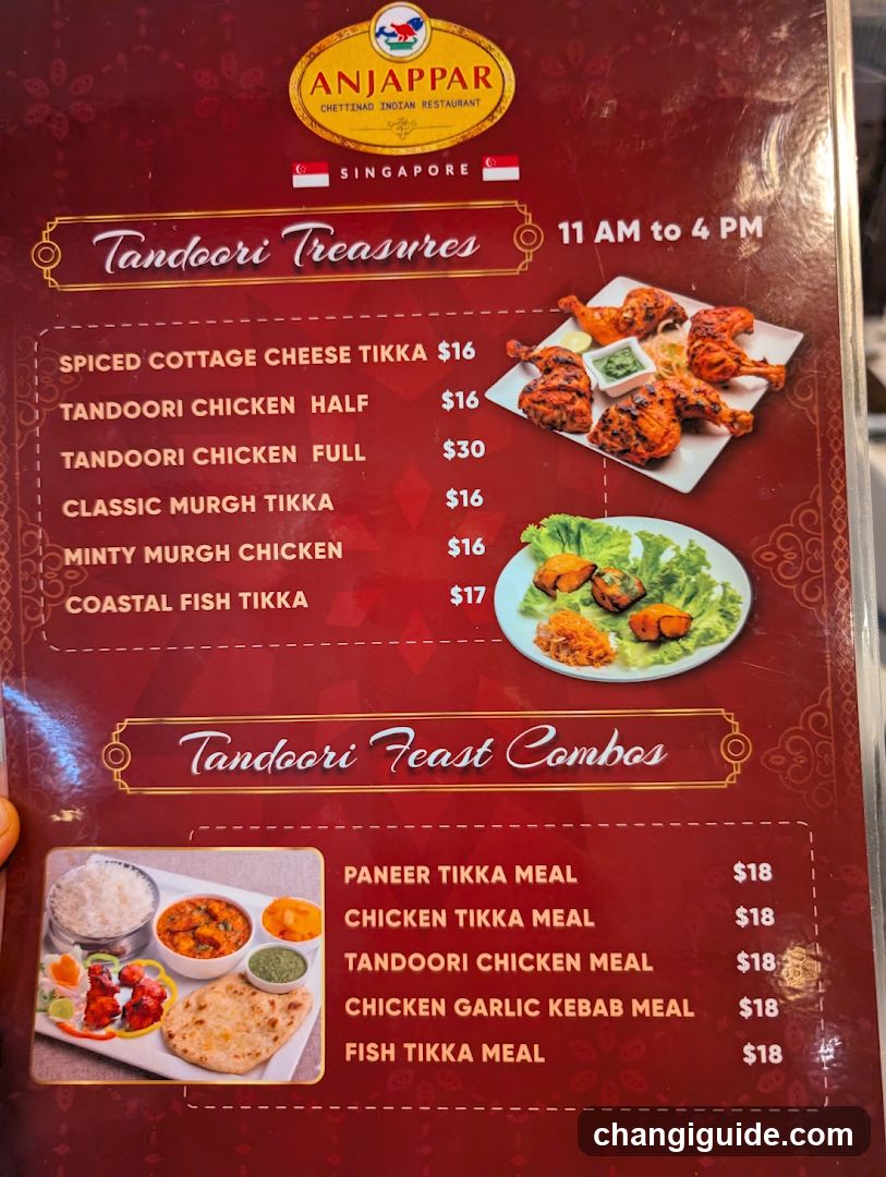 Anjappar Tandoori Treasures & Feast Combos Menu
