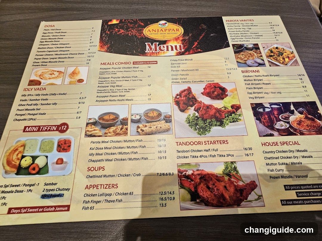 Anjappar Restaurant Menu