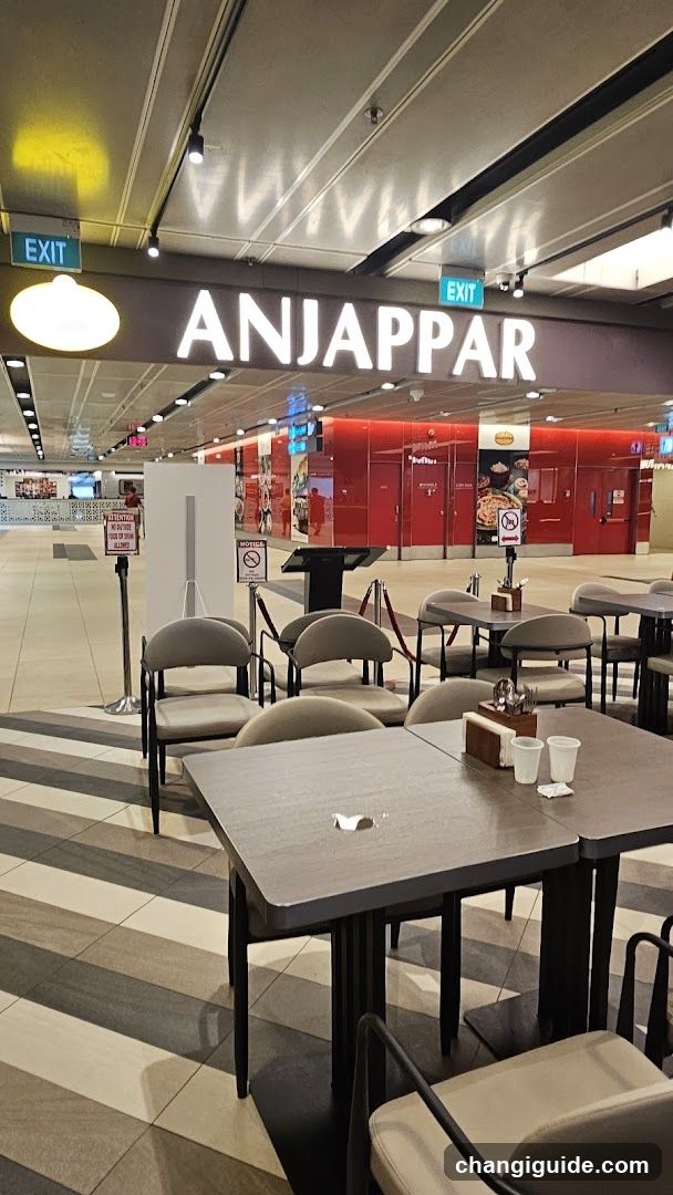 Dining Area with Anjappar Signage