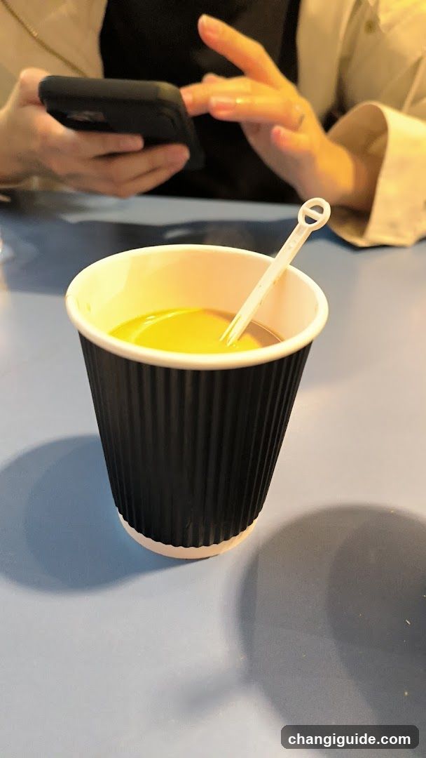 Yellow Drink in Cup