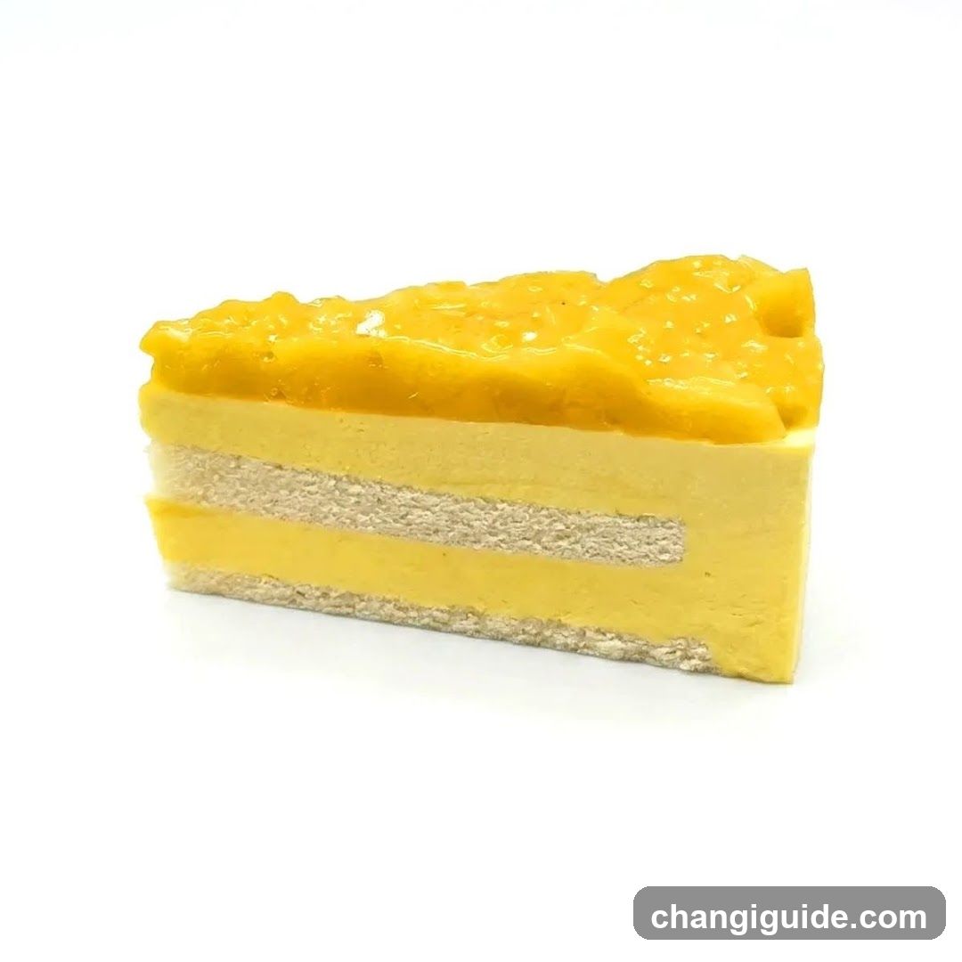 Mango Layer Cake Slice