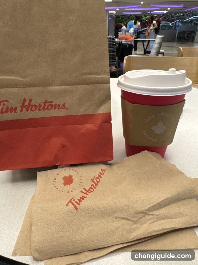 Tim Hortons Coffee and Bag