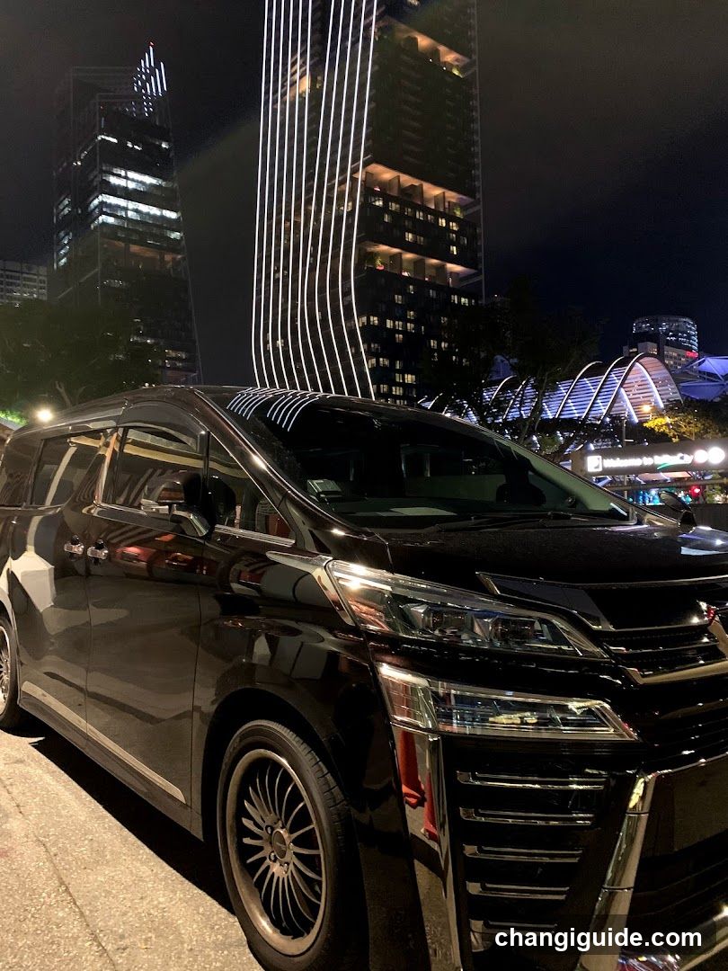 Night City Scene with Luxury Van