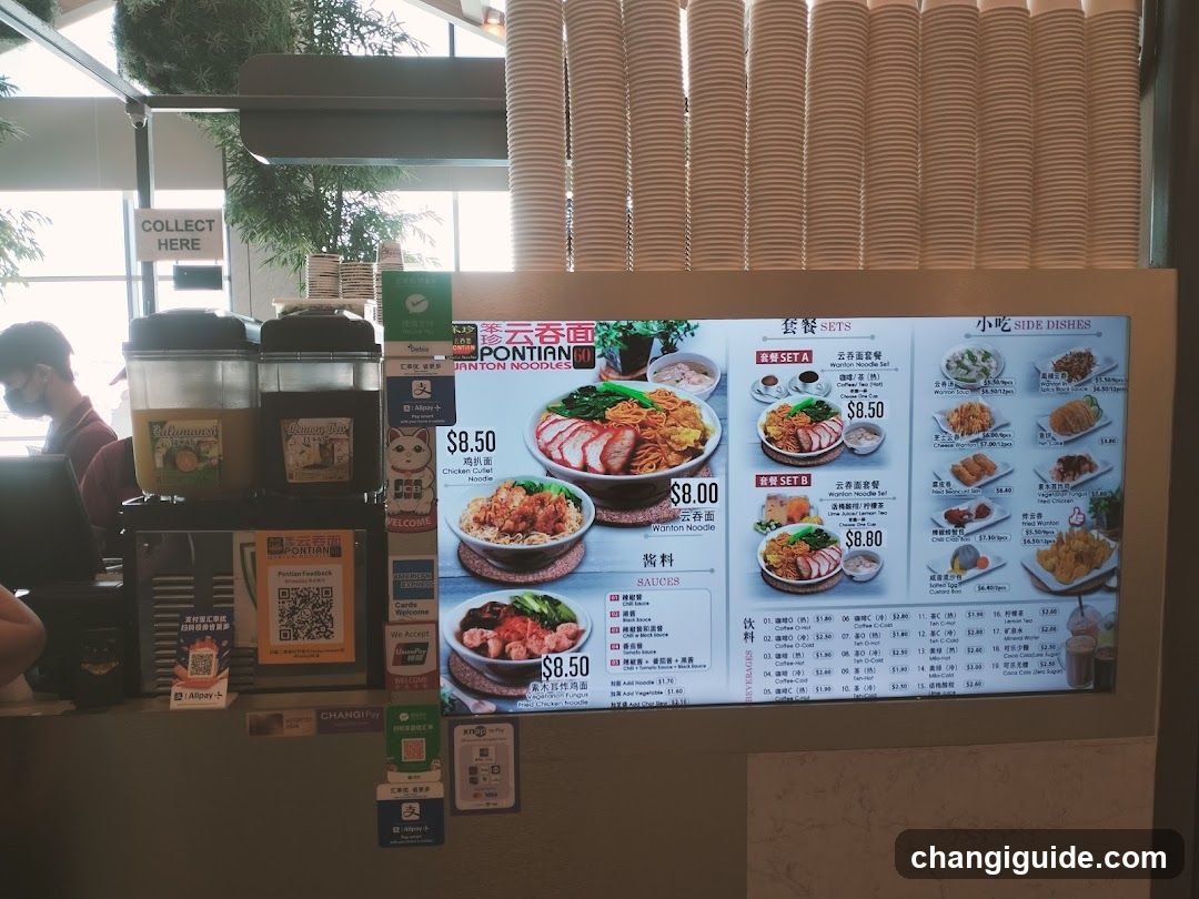 Pontian Noodle Menu Board