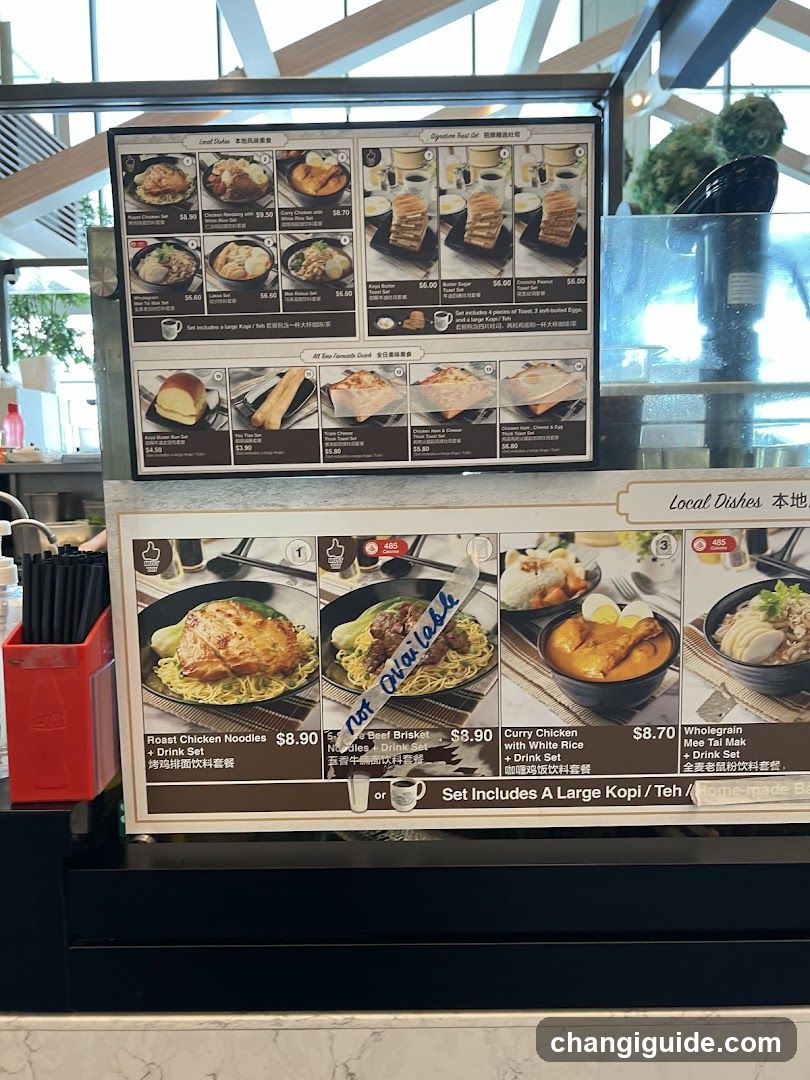Food Menu Board Display