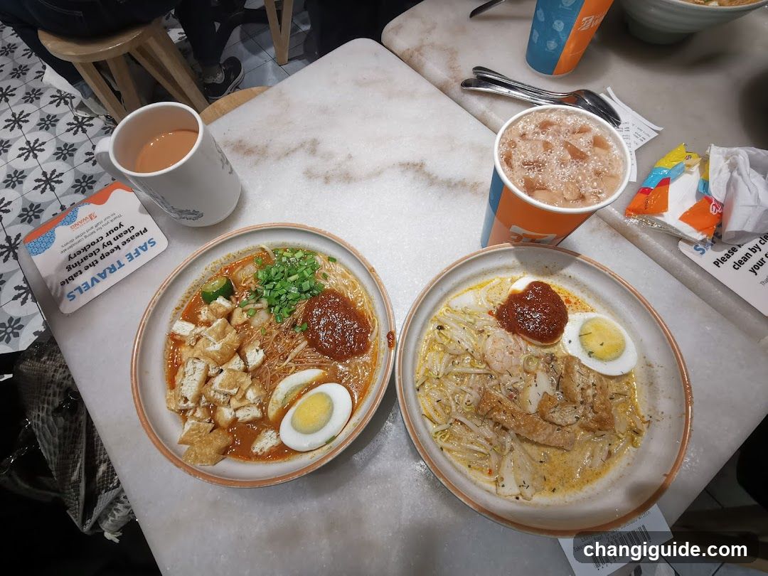 Ramen and Drink Spread