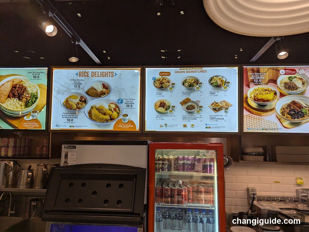 Rice Delights & Asian Signatures Menu Board