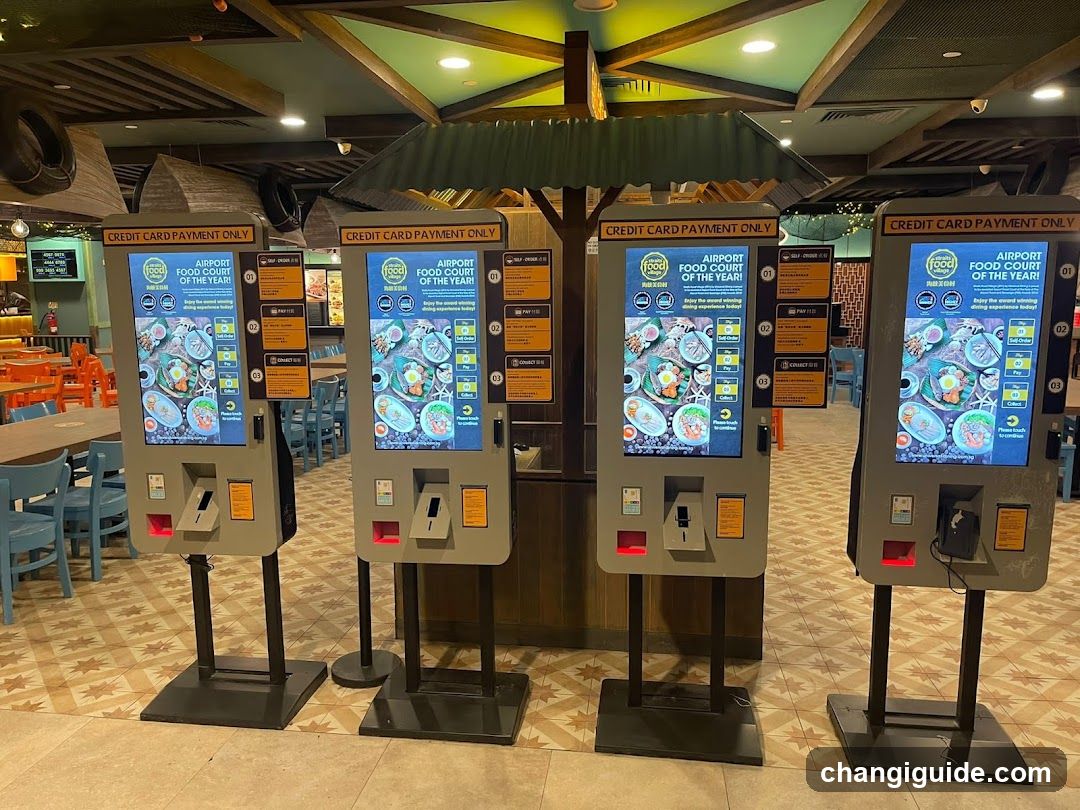 Airport Food Court Self-Service Kiosks