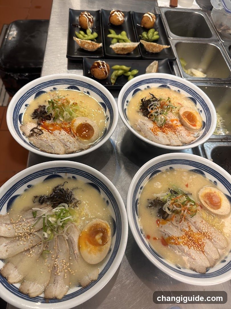 Ramen Bowls and Side Dishes