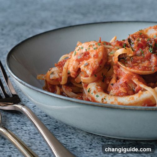 Seafood Pasta with Tomato Sauce