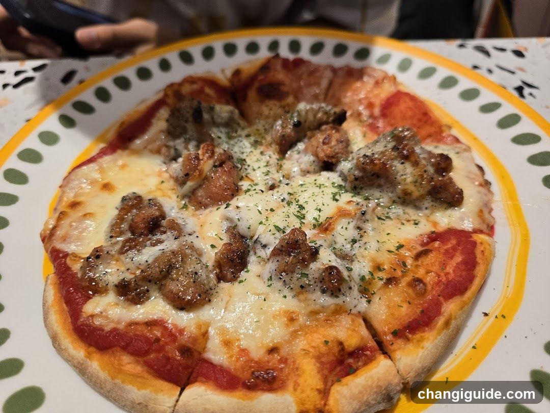 Sausage and Cheese Pizza