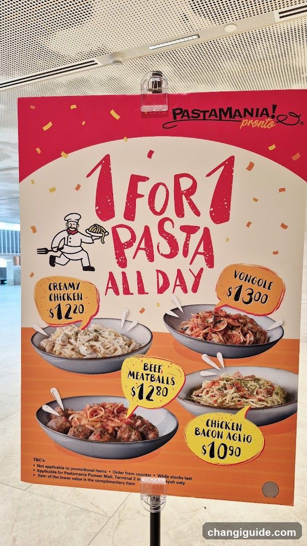 PastaMania Promo Sign