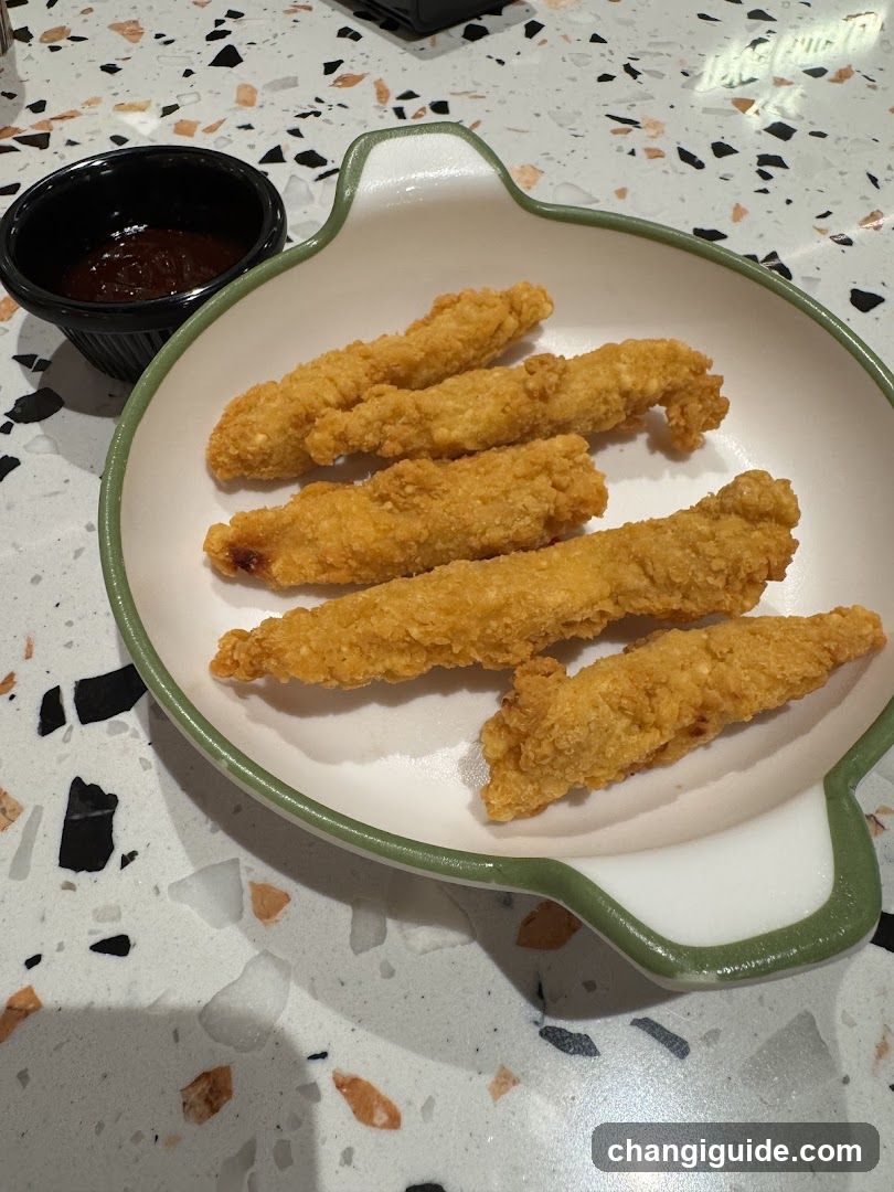 Fried Chicken Strips with Sauce