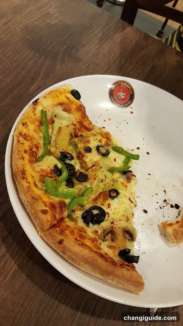 Pizza Slice on Plate