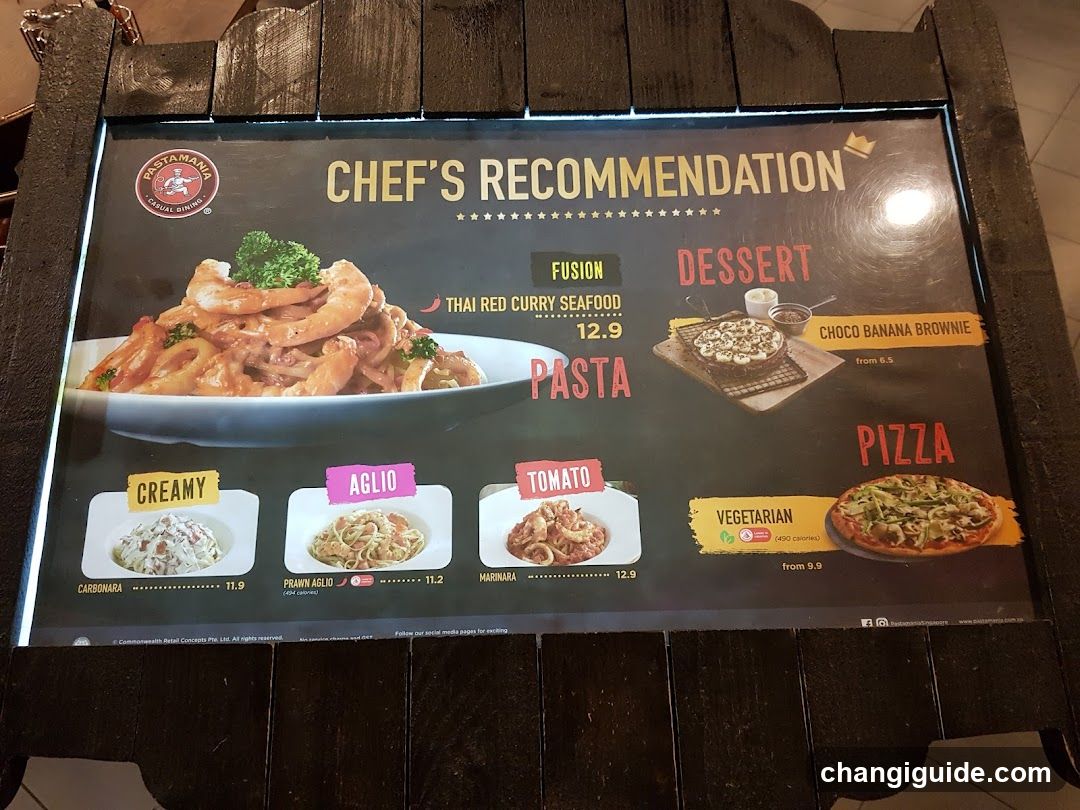 Chef's Recommendation Menu Board