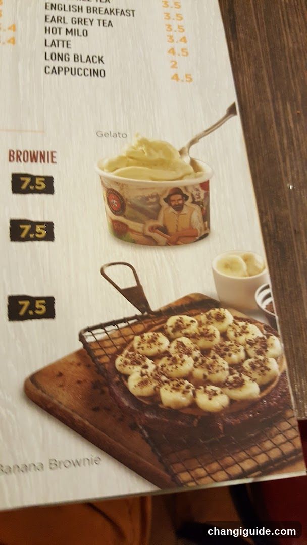 Coffee and Dessert Menu Page