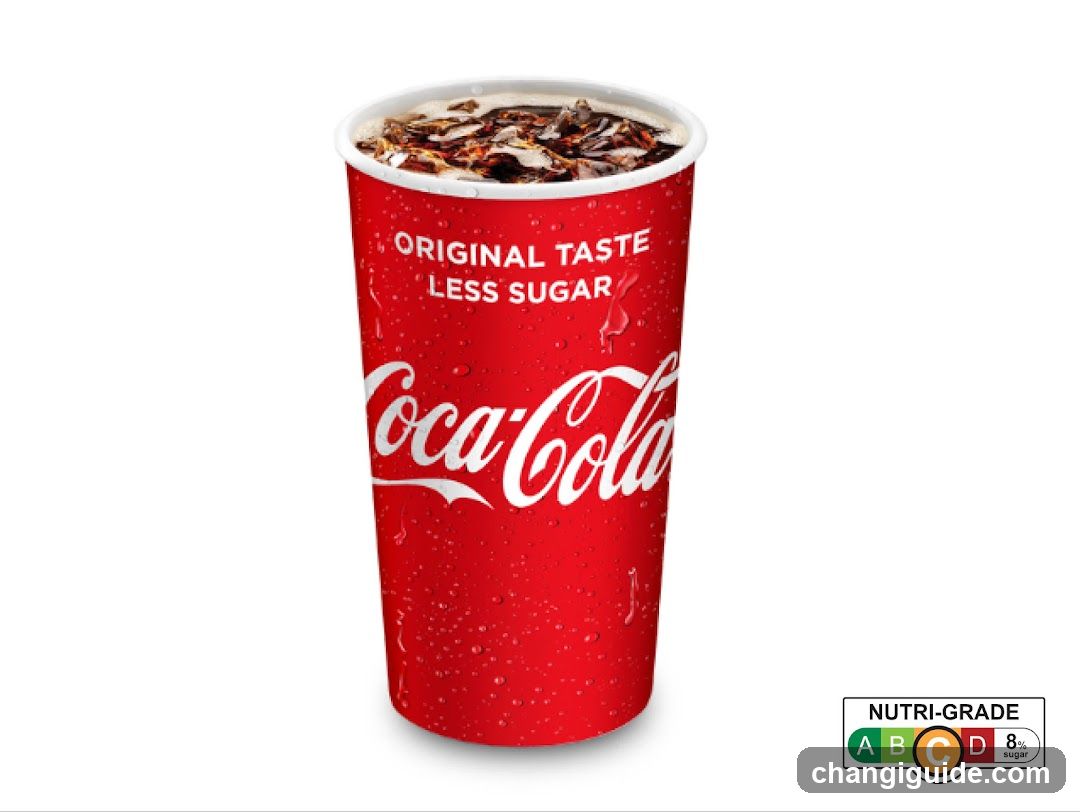 Coca-Cola cup with less sugar