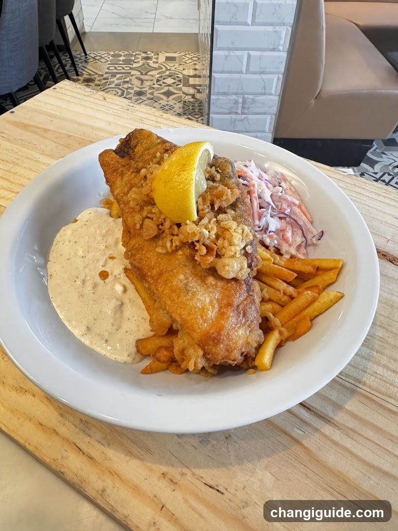 Fish and Chips with Coleslaw