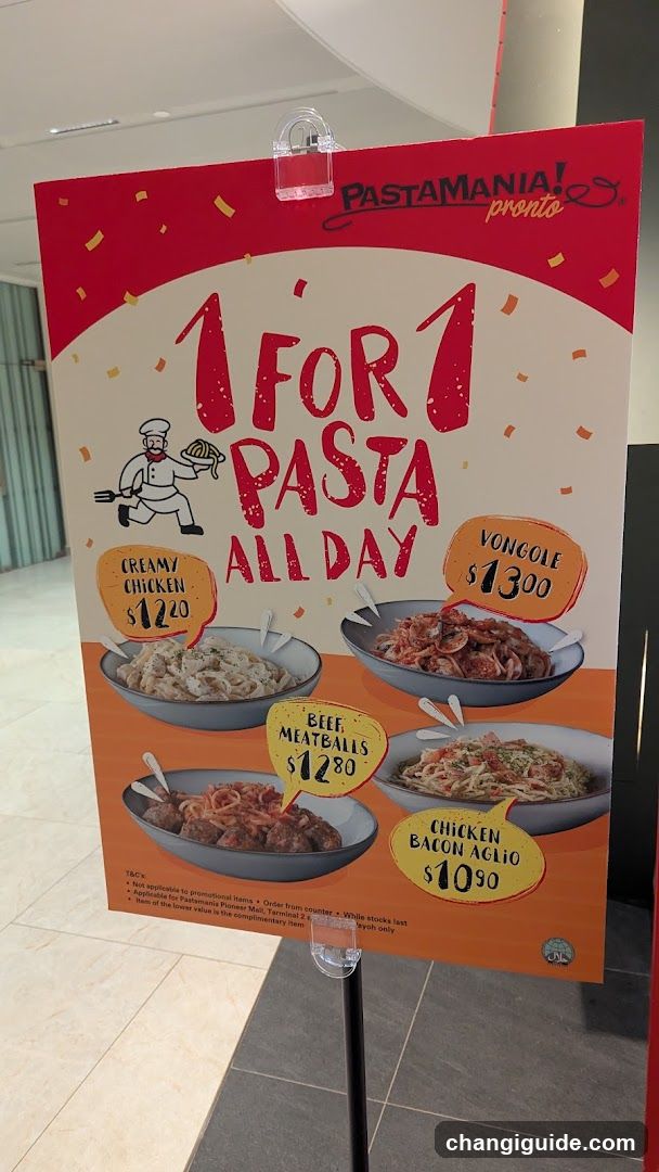 Pastamania Promo Sign