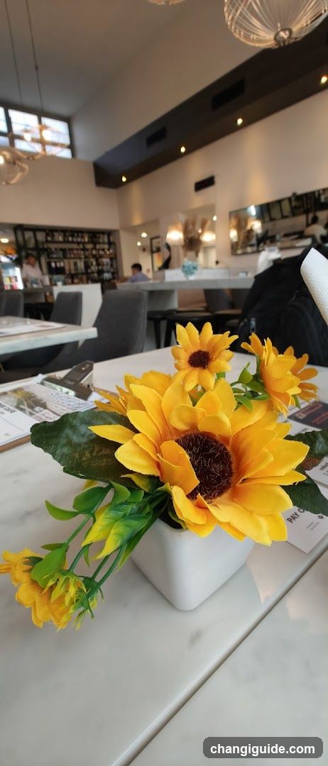 Sunflower Arrangement on Table