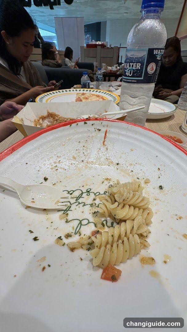Eating at a restaurant