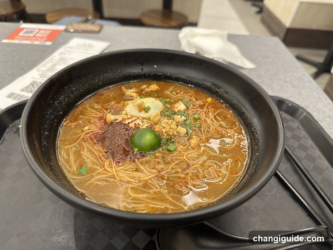 Bowl of Noodles with Lime and Chili Oil