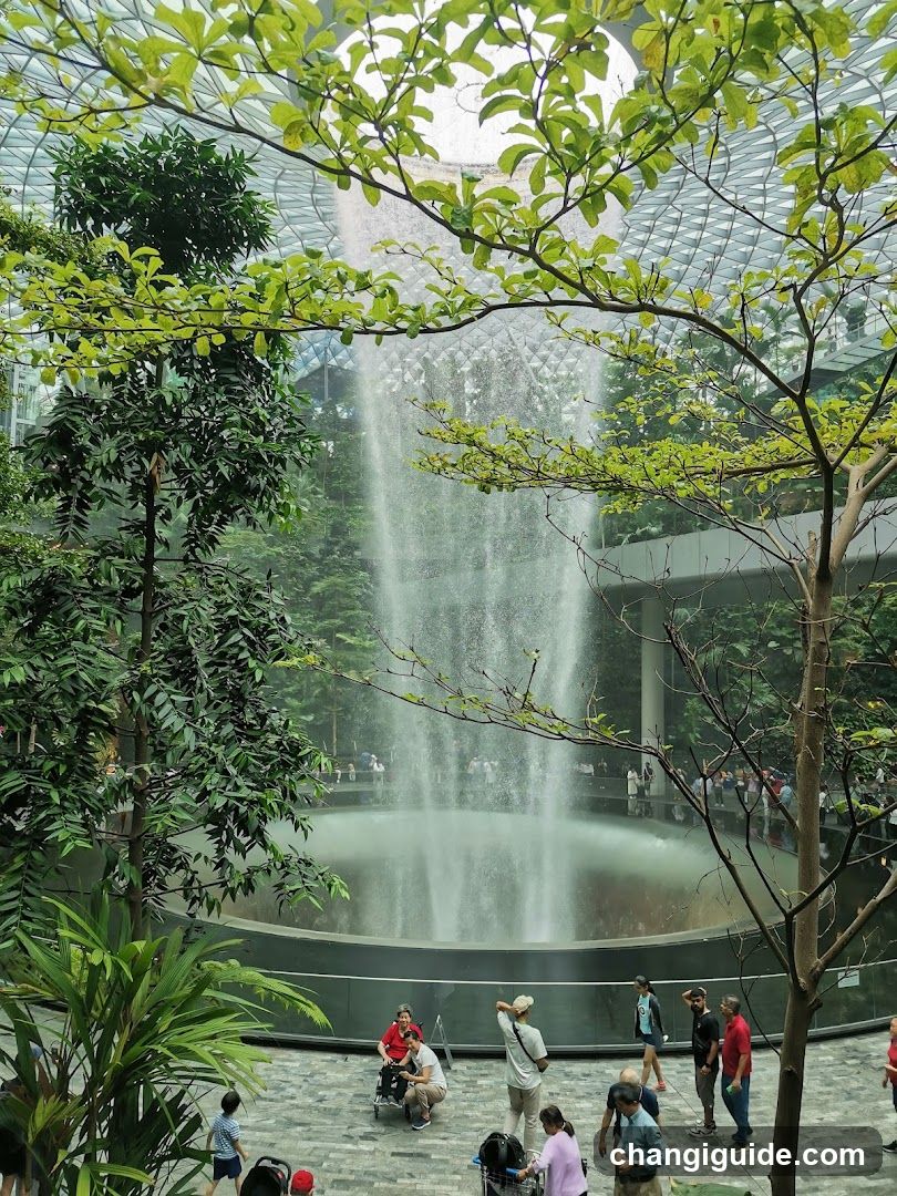 Indoor Waterfall Scene
