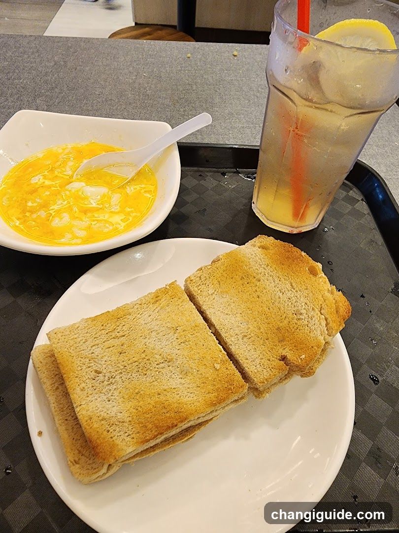 Breakfast Tray with Toast and Soup
