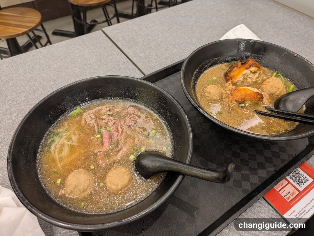Ramen Bowls on Tray