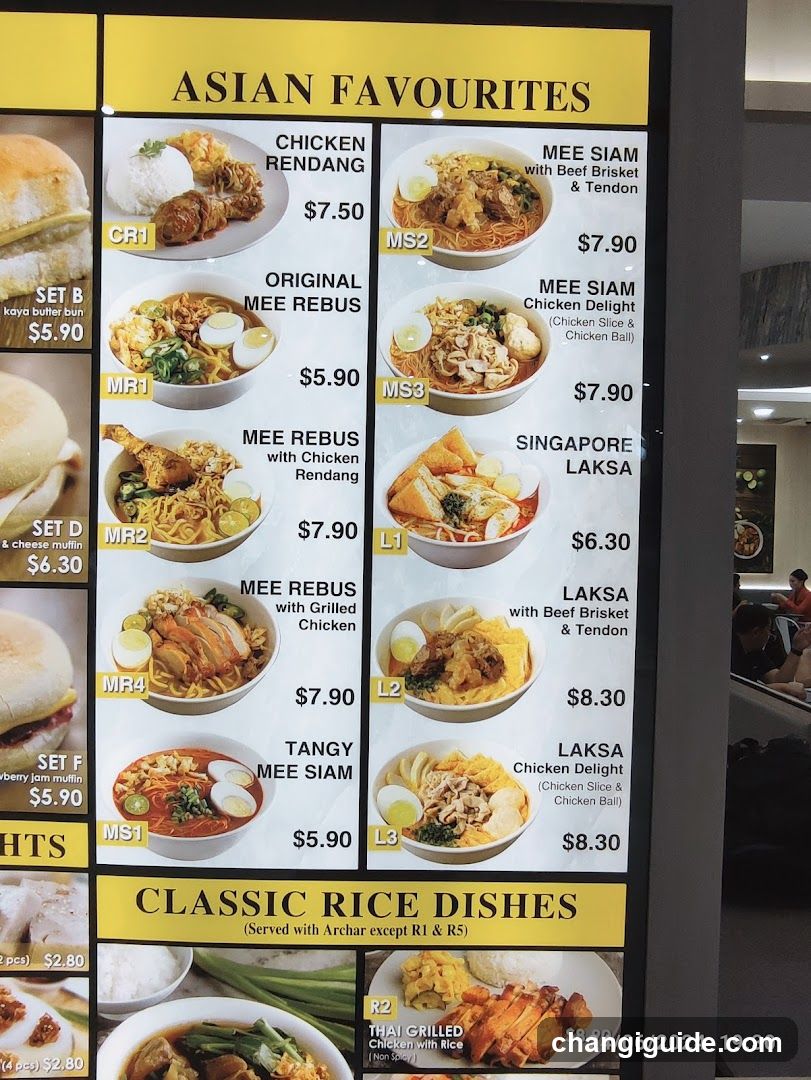 Asian Favourites Menu Board