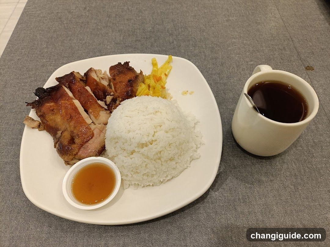Roast Chicken with Rice and Tea
