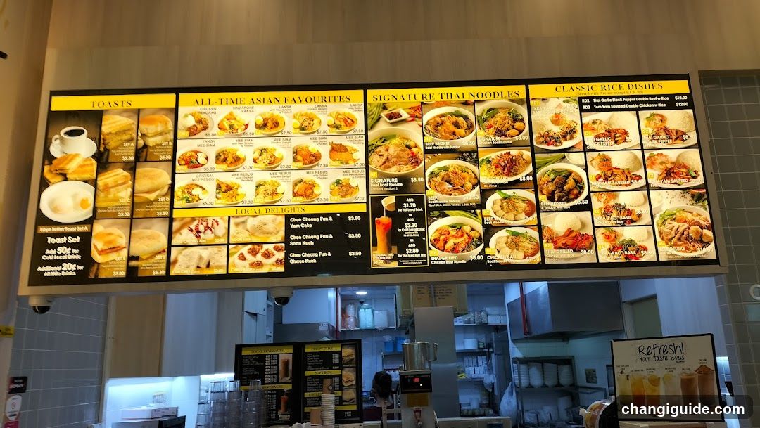 Food Menu Board Display