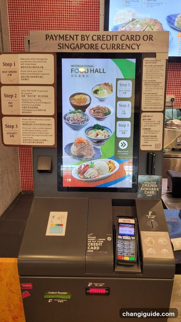 Self-Order Kiosk at International Food Hall