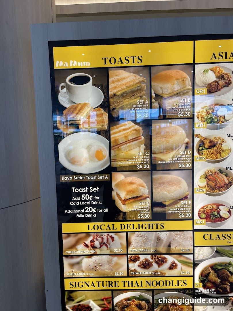 Ma Mum Menu Board
