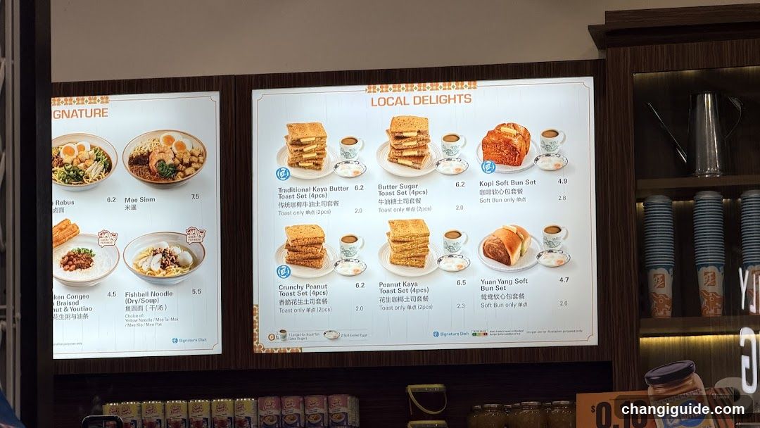 Signature Dish & Local Delights Menu Board
